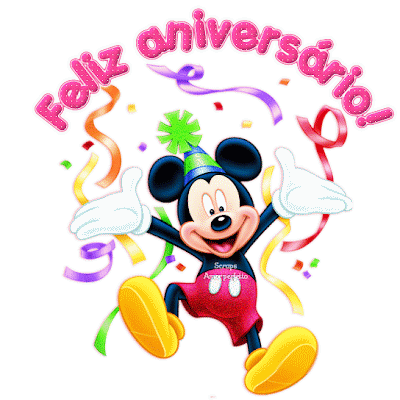 Resultado de imagem para gifs aniversário disney