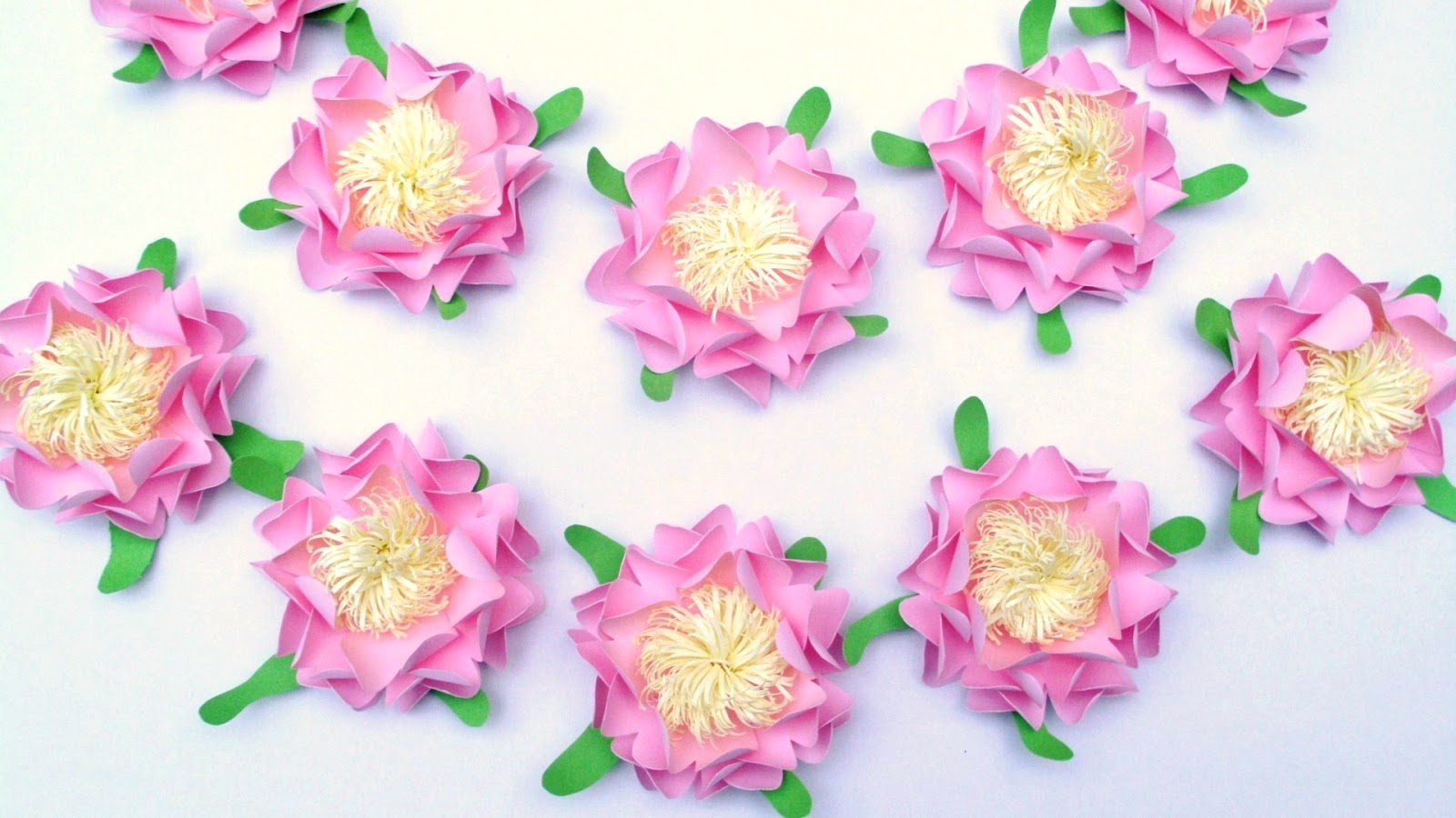 Handmade Paper-Heaven: Pink paper roses banner / Ghirlanda din ...