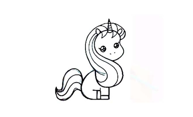 dibujar unicornios kawaii