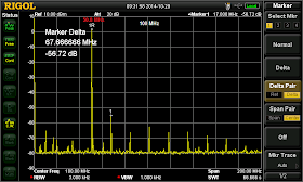 Spectrum analysis of the TT harmonic VXO.