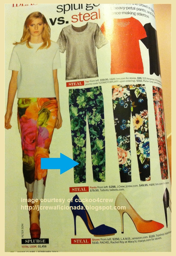 J.Crew Aficionada J.Crew {pants} Spotted in Marie Claire