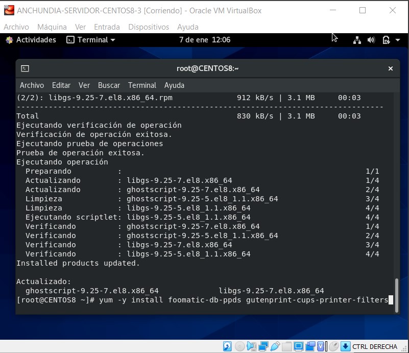 Instalación y Configuración del servicio de impresión