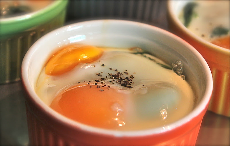 Extra Virgin Chef Baked Sunny Eggs in Ramekin