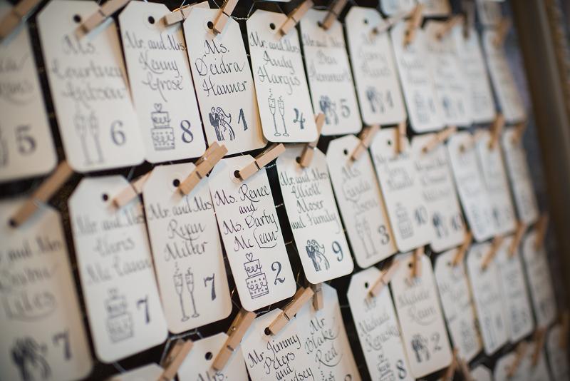 Place card samples