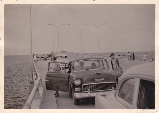 Bridge over Lake Pontchartrain, LA 1956