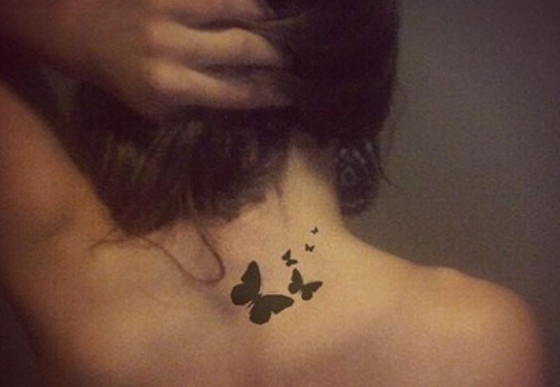 Butterfly Tattoos On The Back - wide 1