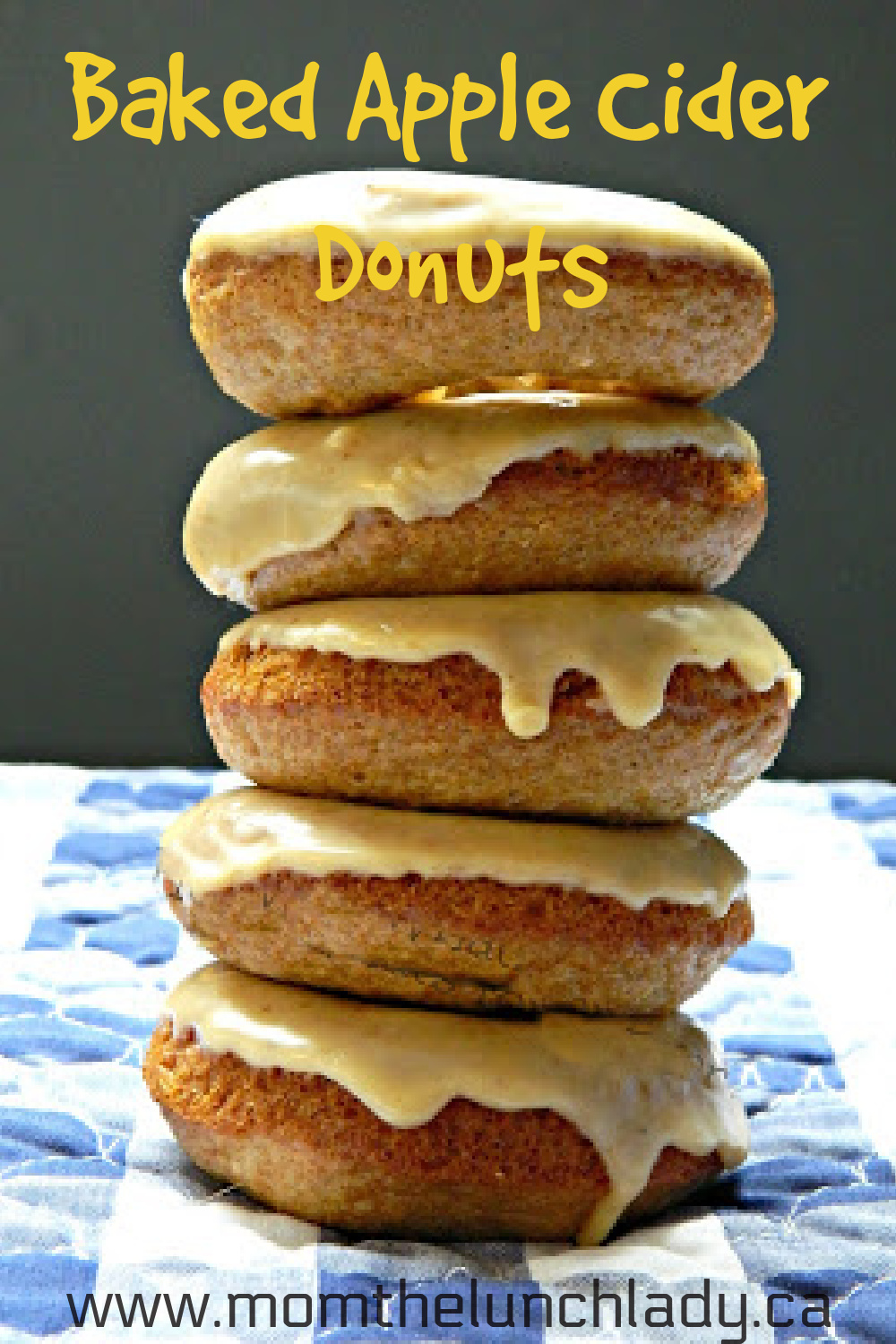 Baked Apple Cider Donuts with Pumpkin Butter Glaze