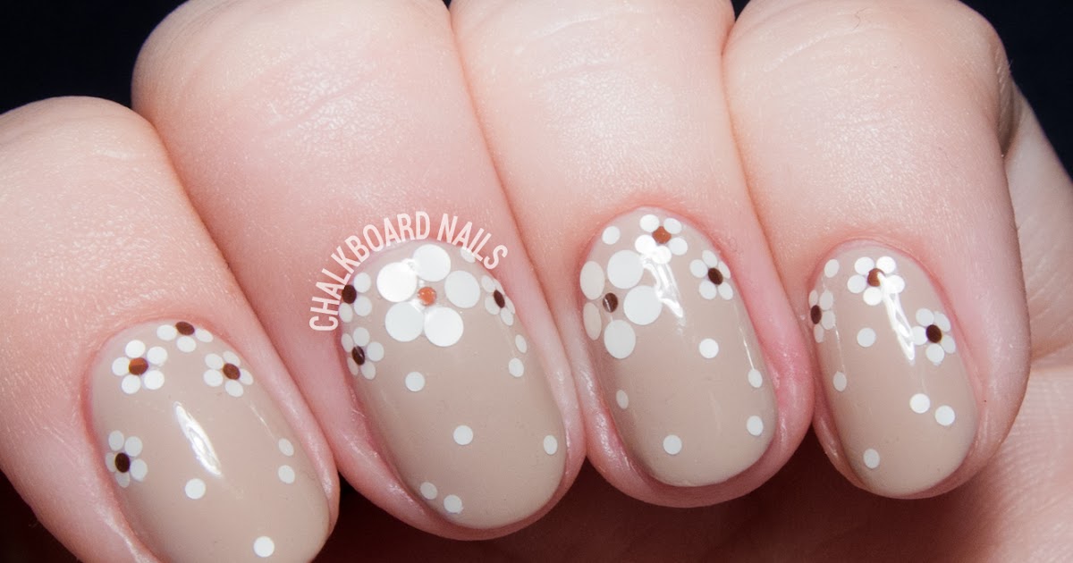 Hand-Placed Glitter Flowers | Chalkboard Nails | Phoenix, Arizona Nail ...