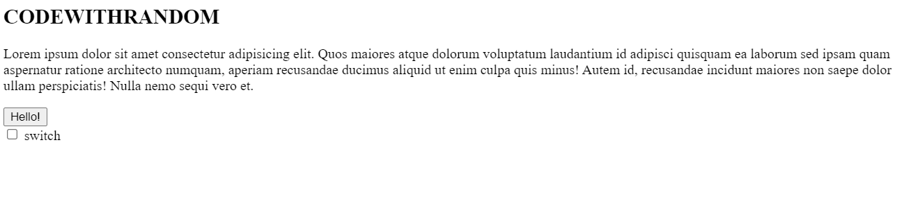 Create Theme Toggle Between Dark and Light Mode Using JavaScript