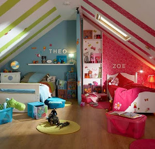 Ideias para decoração de quartos partilhados por menino e menina