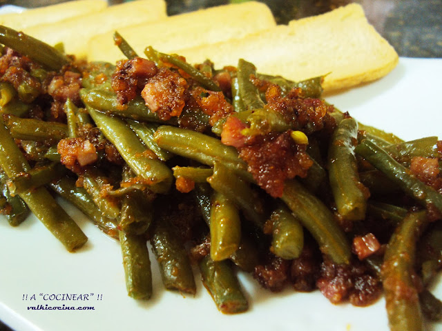 JUDIAS VERDES CON JAMÓN