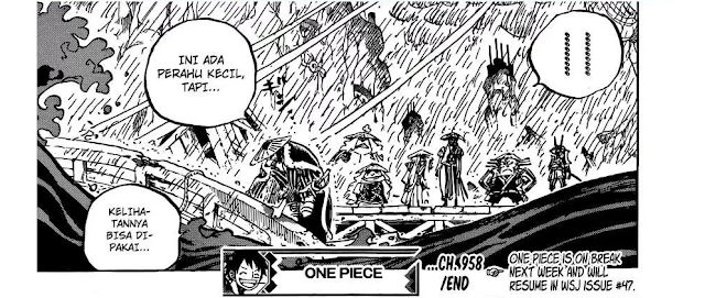 Spoiler One Piece 959 - Perubahan Rencana pelabuhan Tokage