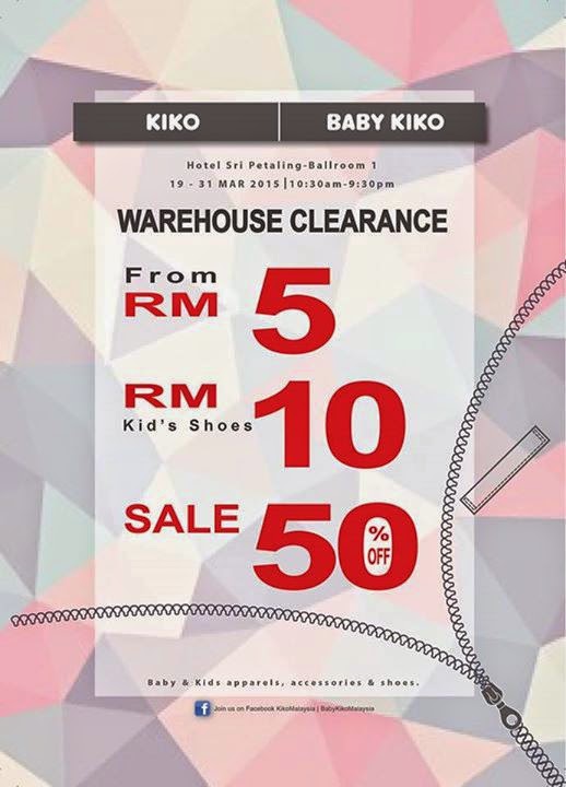 Malaysia Hot Deals Kiko & Baby Kiko Warehouse Clearance at Hotel Sri
