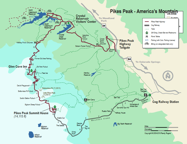 Pikes Peak Highway Map 2016 Summer Mountain Trip Part 26; The Pikes Peak Highway