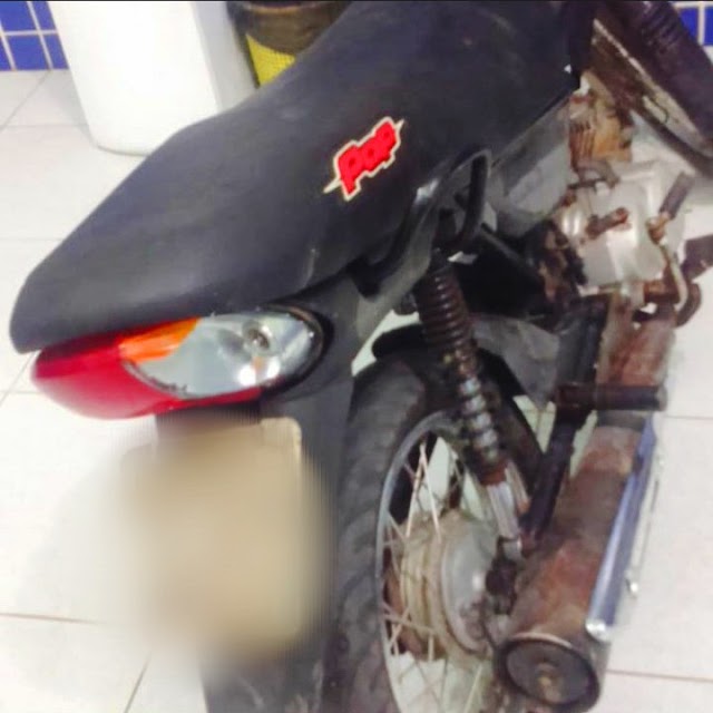 Motocicleta é recuperada por policias da CIPTur em Cajueiro da Praia