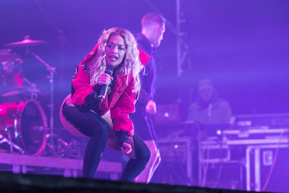 Rita Ora Performs at the Kosovo Independence celebrations