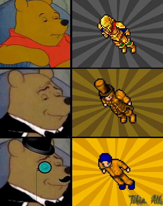 Tibia outfit de 1kkk Golden Outfit, a outfit mais cara do Tibia! (1KKK)