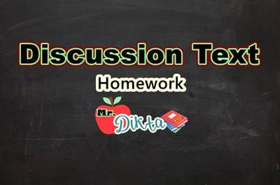Contoh discussion text tentang homework 06 picture