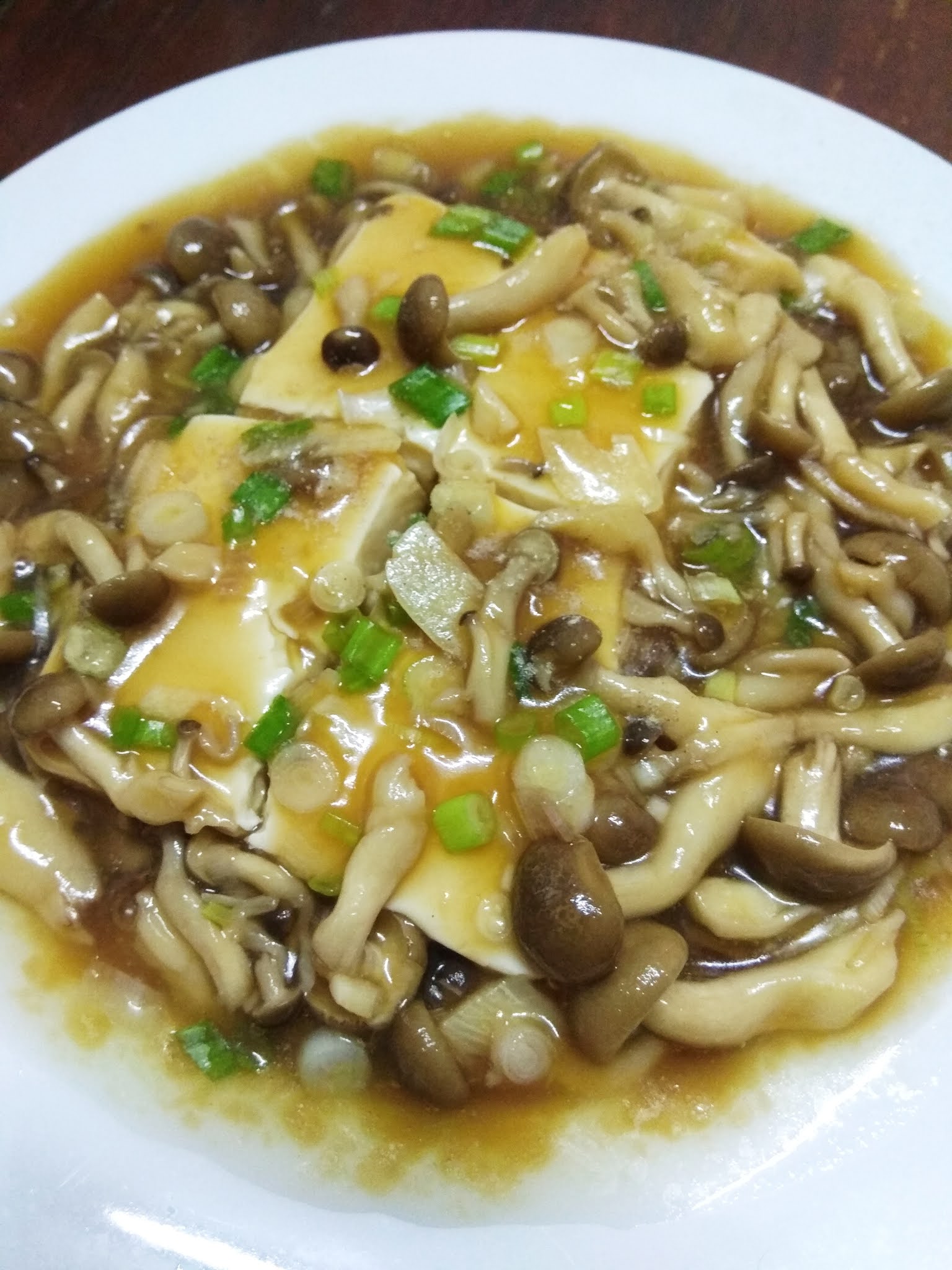 Elinluv's Tidbits Corner Silky Tofu With Shimeji Mushroom