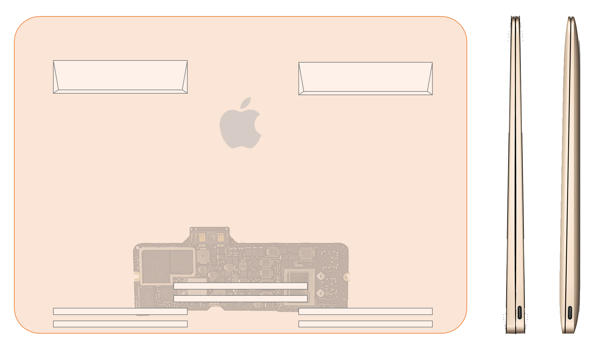 Taka8aru 新型macbookは液晶側にロジックボードを配置 の予想イラストを描いてみた