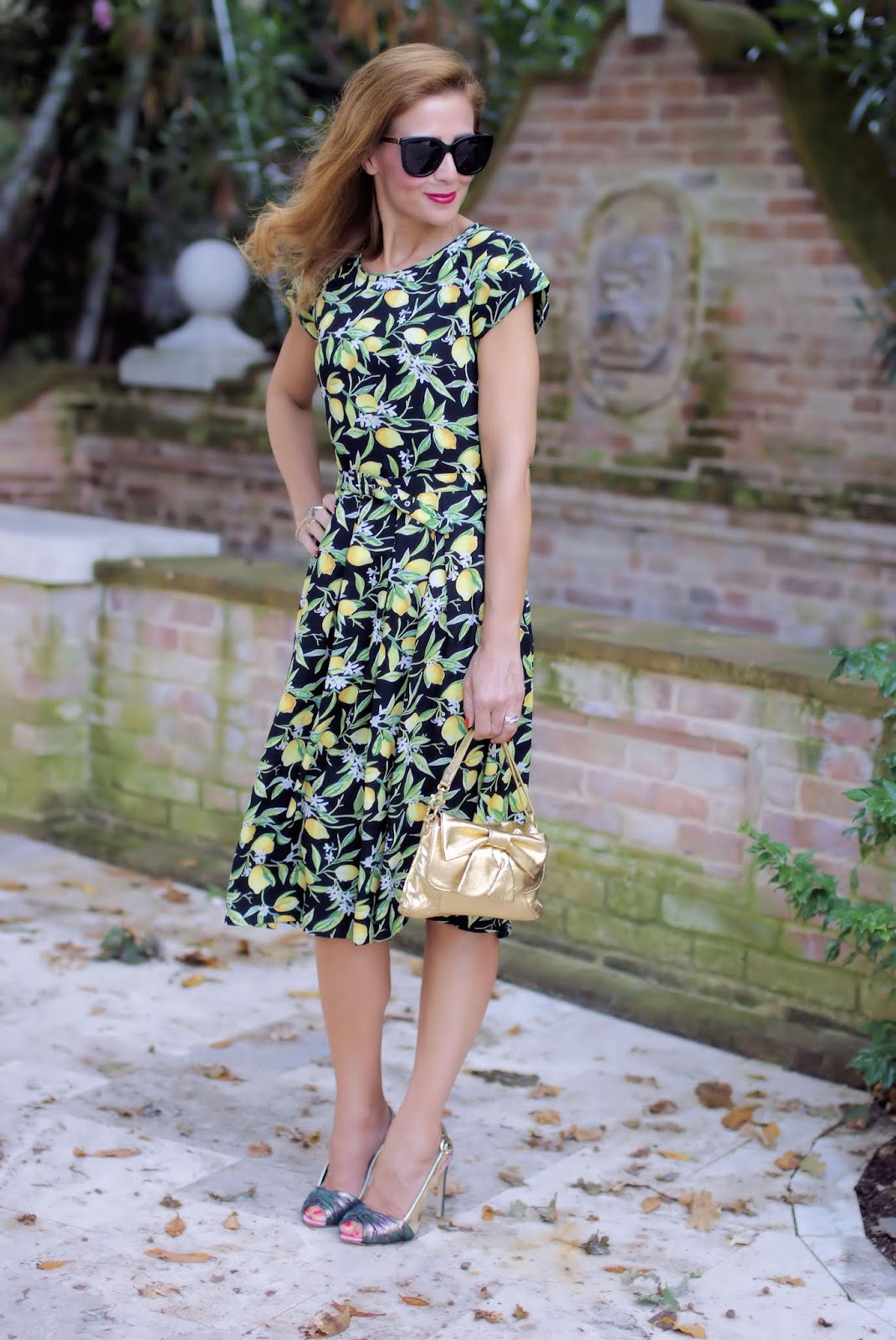 Lemon print dress for a ladylike outfit | Fashion and Cookies - fashion ...