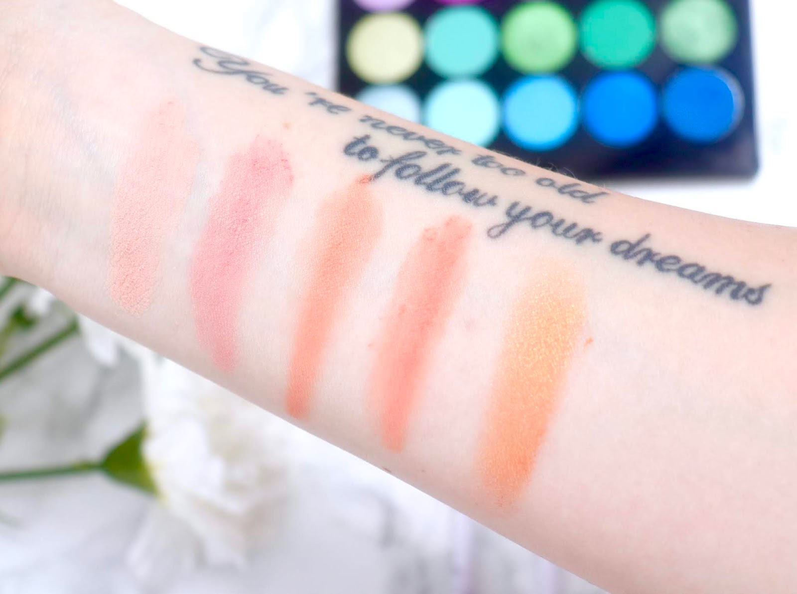 MakeUp Academy Tropical Oceana kosmetyki make up swatche