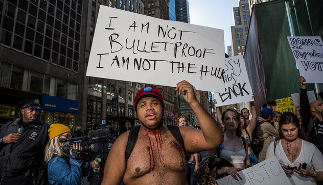 anti trump protest new york