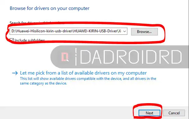 установить драйвер на хуавей