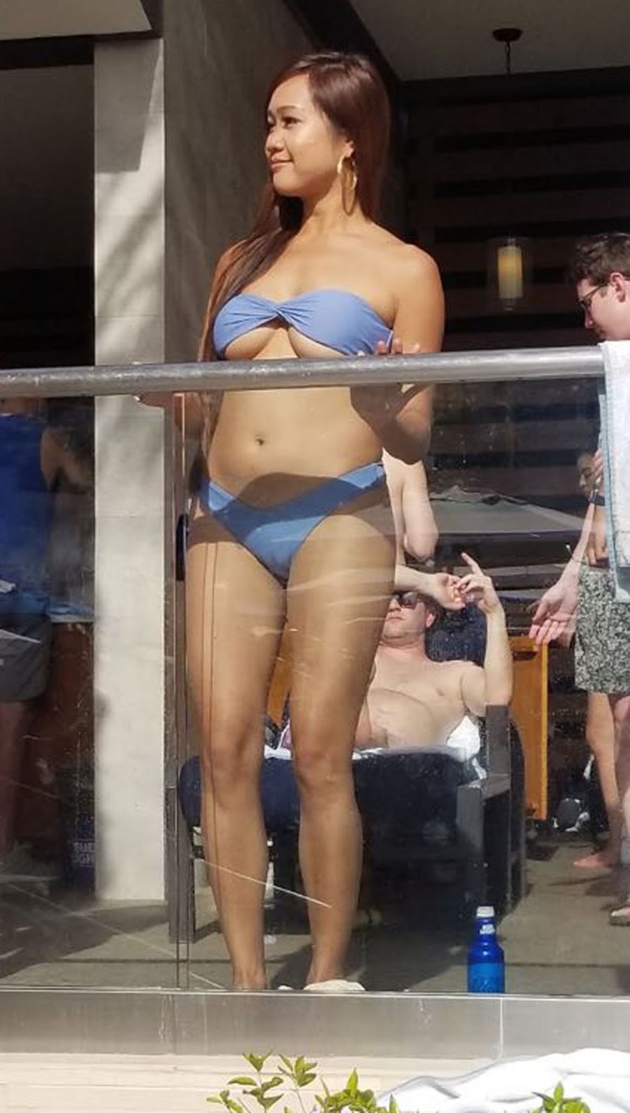 Angie Sou in Bikini at Wet Republic Pool in Las Vegas.