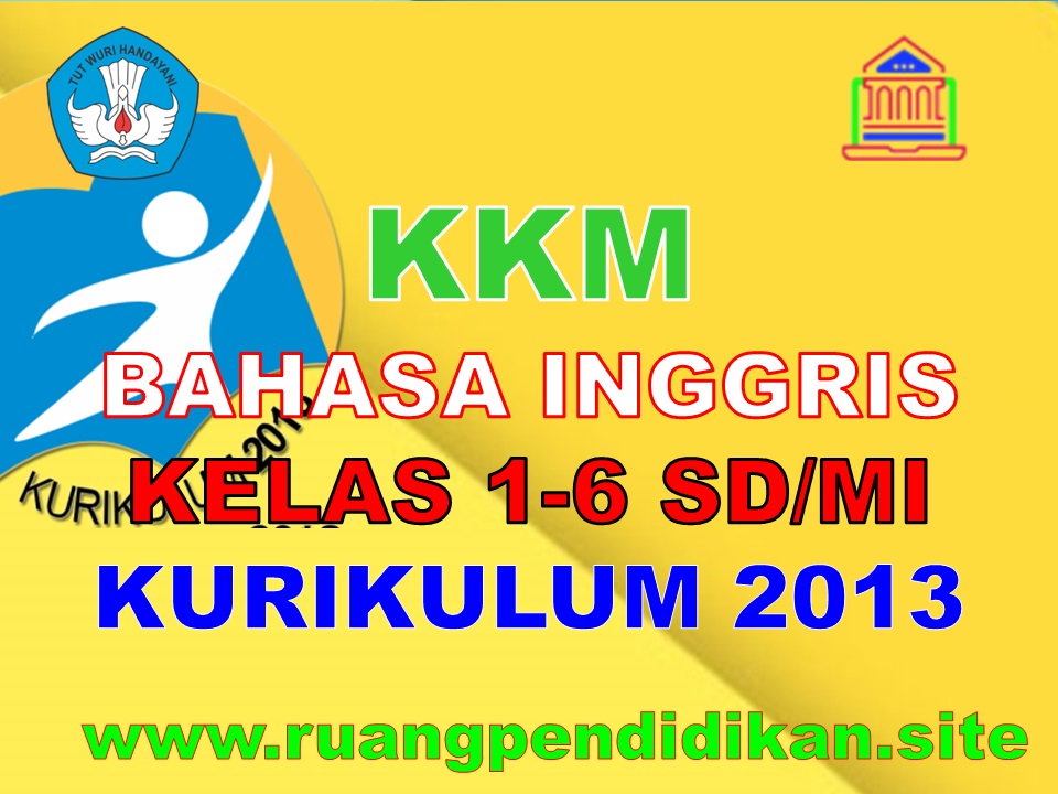 KKM Bahasa Inggris Kelas 1 2 3 4 5 6 SD/MI Semester 1 Dan 2 Kurikulum