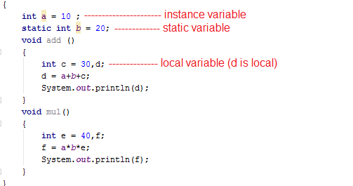 Java Tutorial: Lesson 4 : Variables In Java