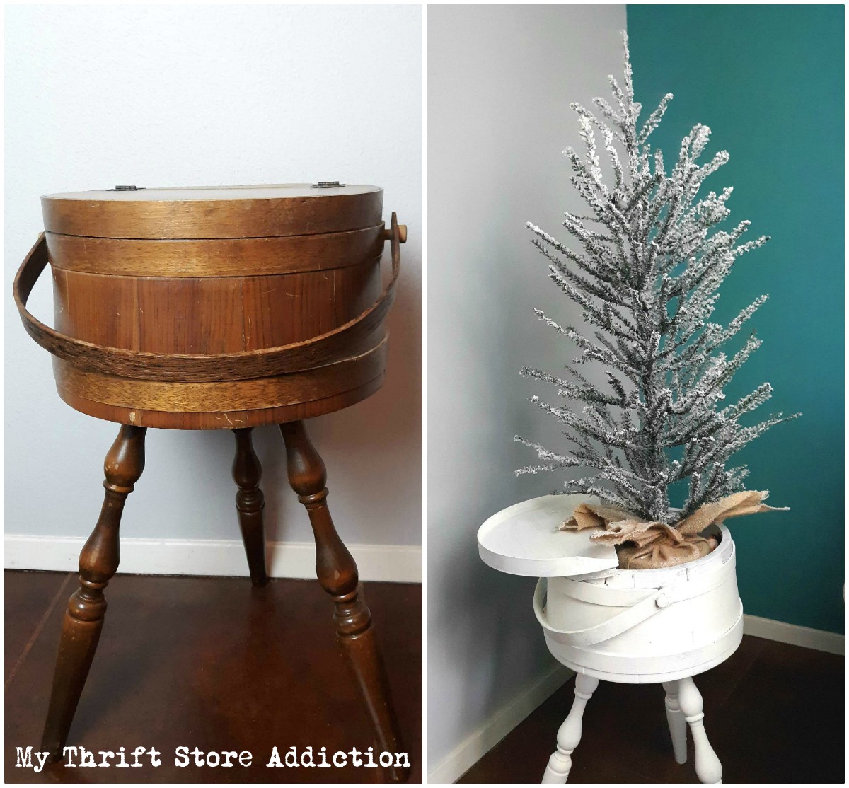 farmhouse Christmas tree stand 