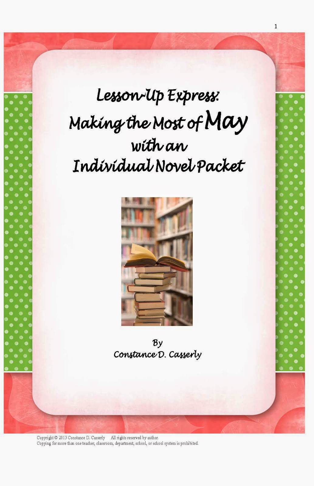 Language Arts Lesson - Making the Most of May
