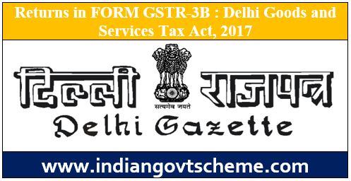 Returns in FORM GSTR-3B