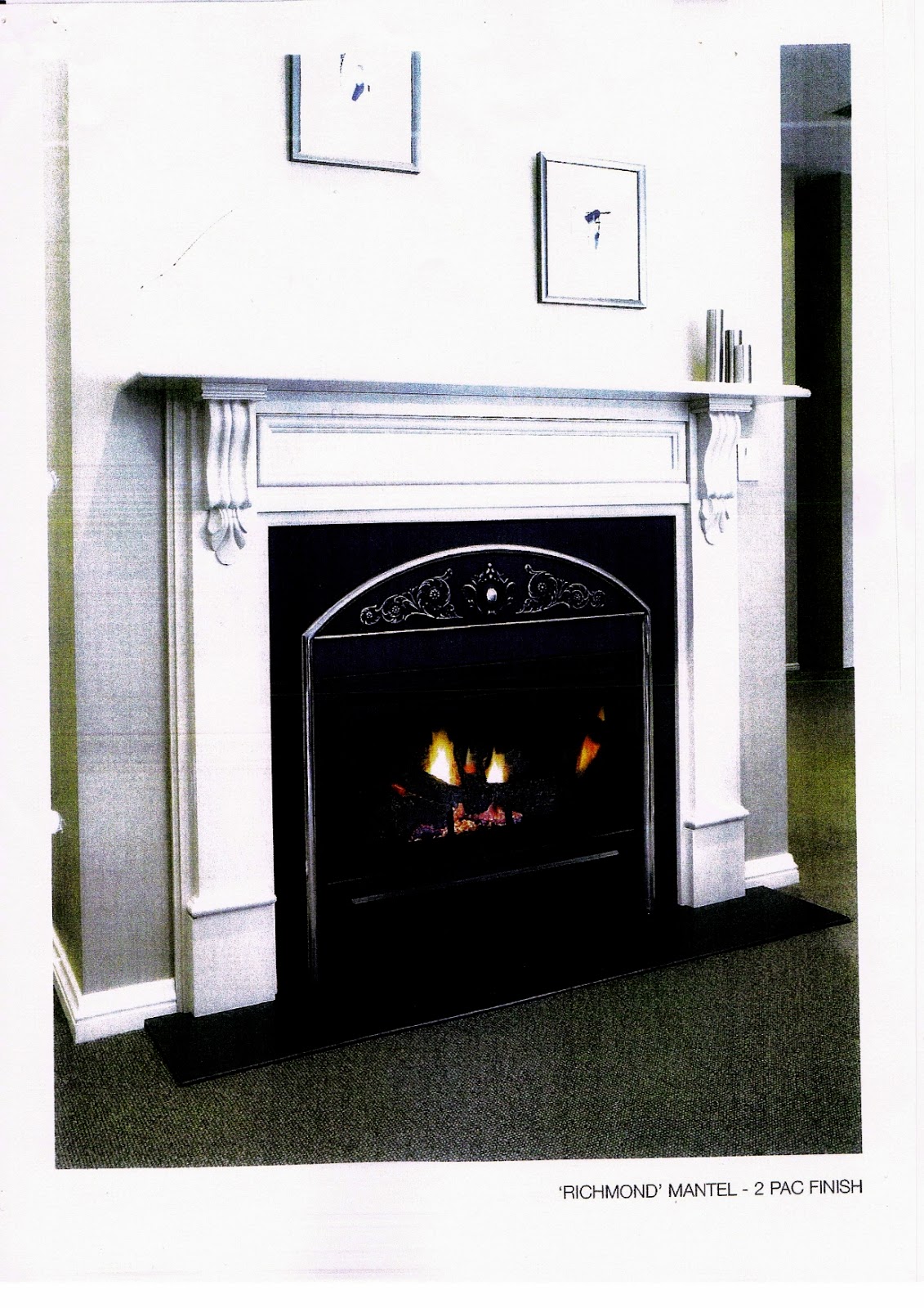 Gas Log Fireplace Selections Building the Waldorf 48 with Porter Davis