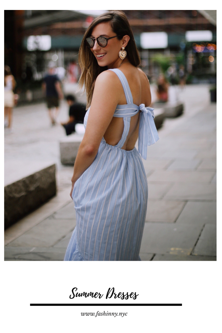 open back dress summer