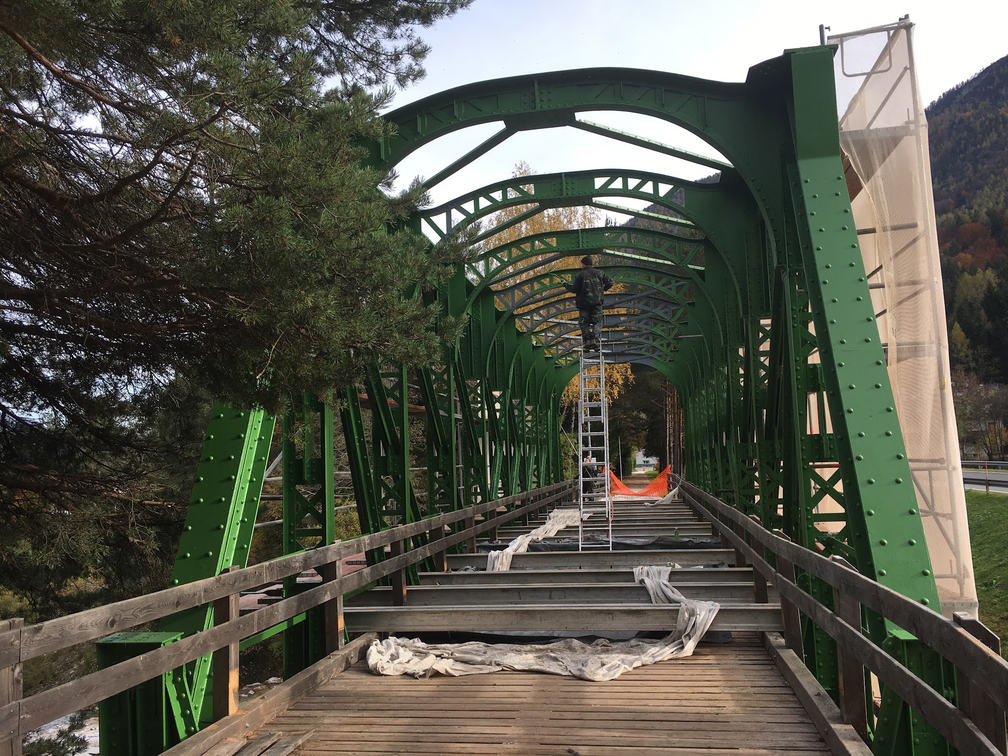 Antikorozijska zaščita železniškega mostu
