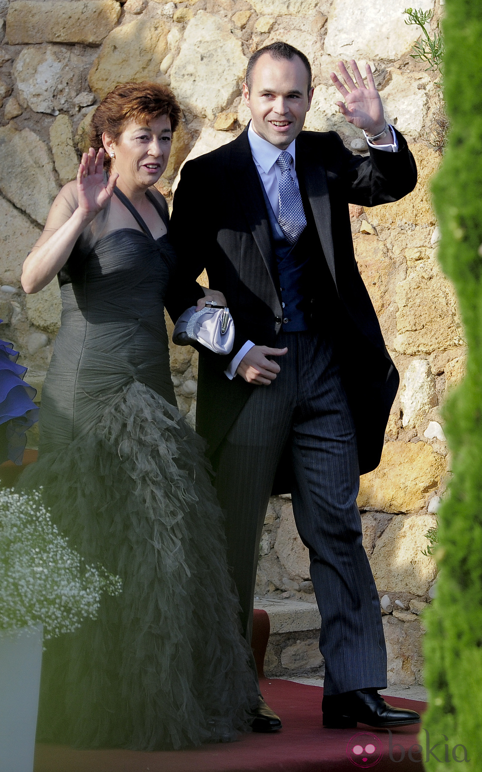 Red Carpet Wedding Andres Iniesta and Anna Ortiz Red