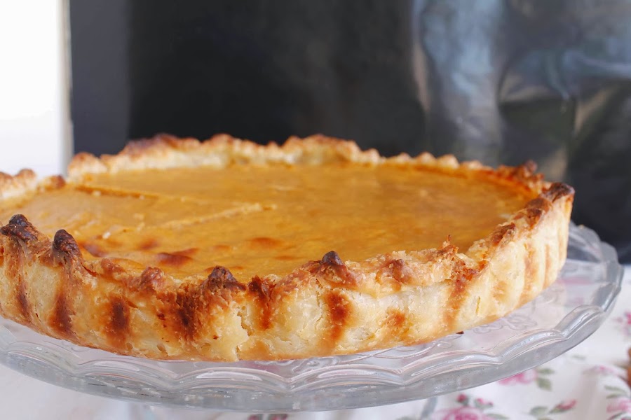Pie de boniato o batata 