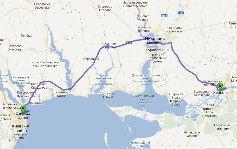 Широкая балка херсонская область карта