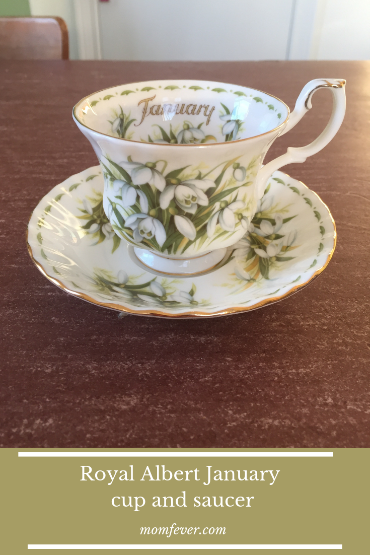 Royal albert cup and saucer january Royal albert cup and saucer january
