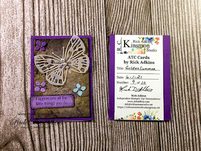 Check out my little ATC cards entitled Golden Summer that I made as a gift for my Class Attendees.    Click here to read more about them.