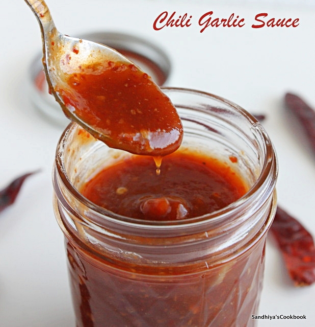 Sandhiya's Cookbook Chili Garlic Sauce Sweet and Sour Chili Garlic