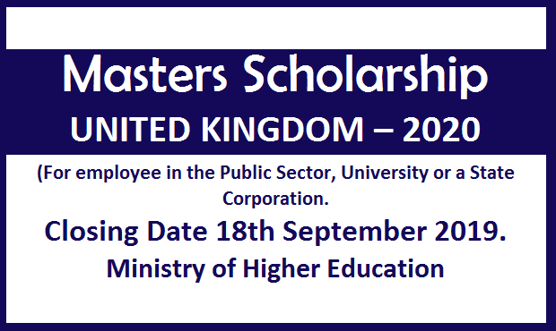 Masters Scholarship : UNITED KINGDOM – 2020 