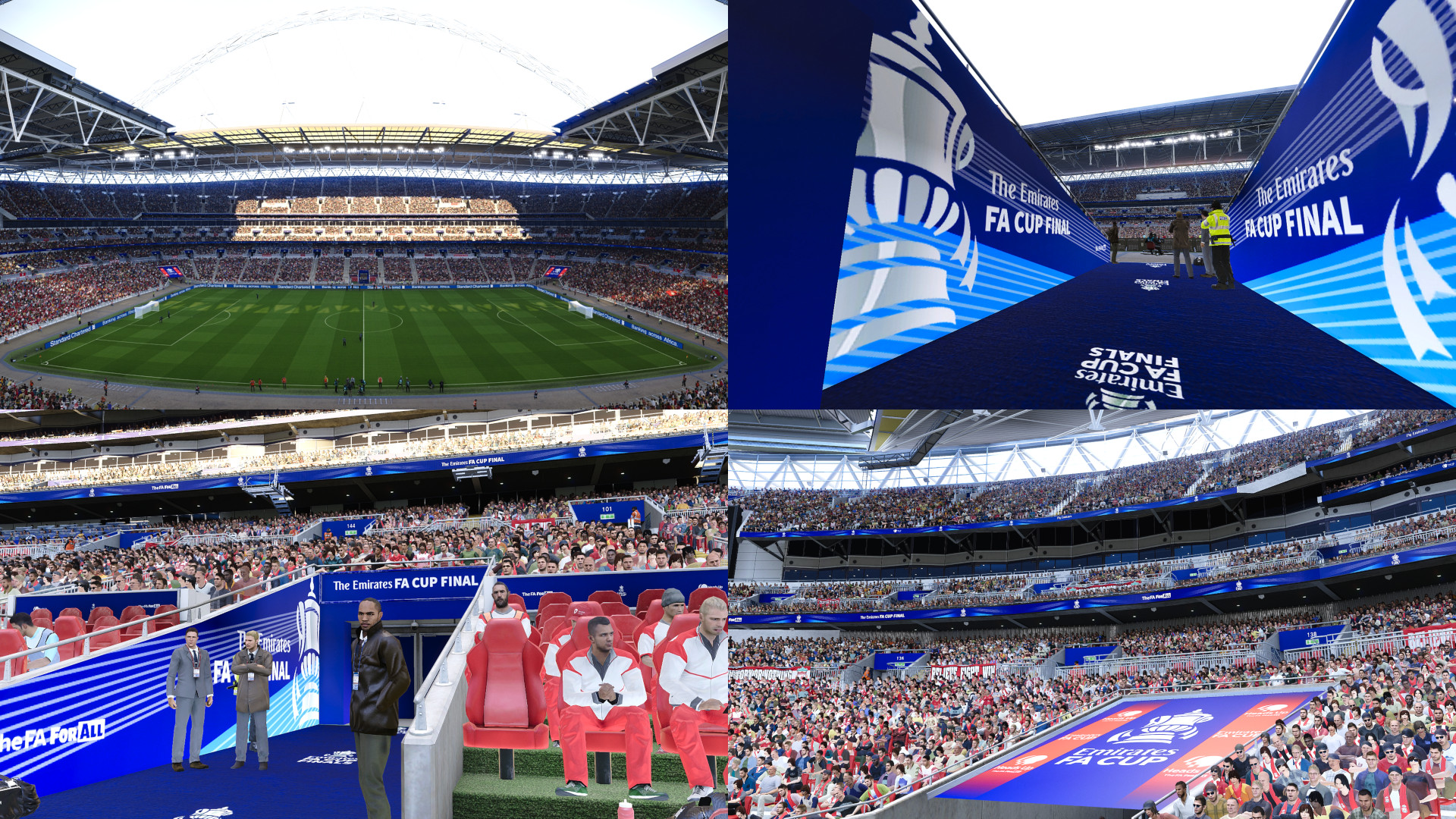 PES 2021 -2020 Wembley Stadium FA Cup Final