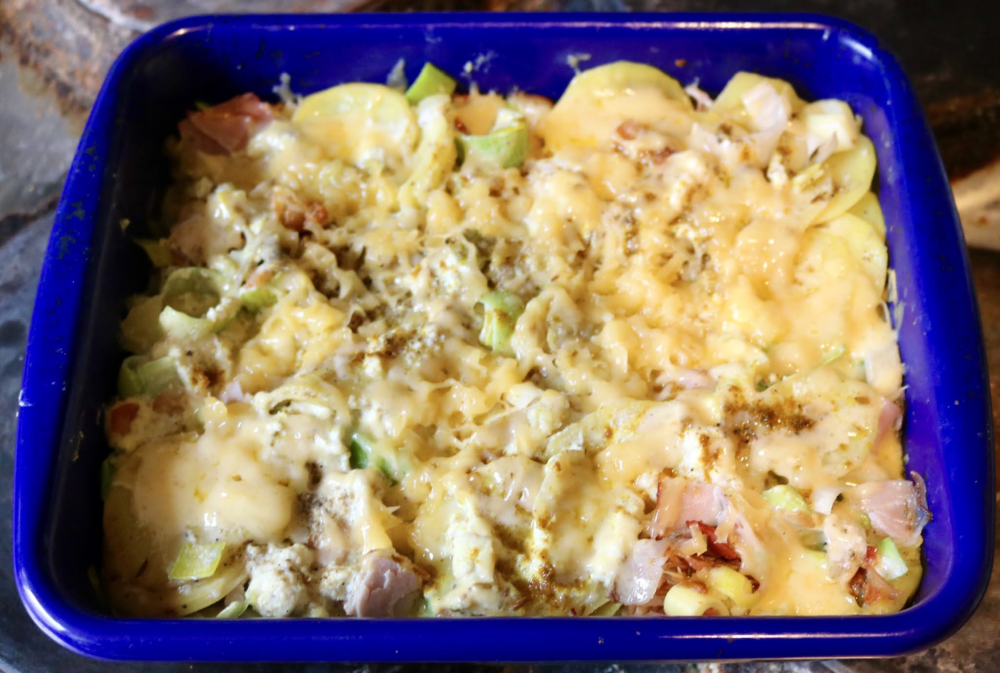 Kartoffel Lauch Auflauf Mit Rohen Kartoffeln Kartoffel Lauch Auflauf