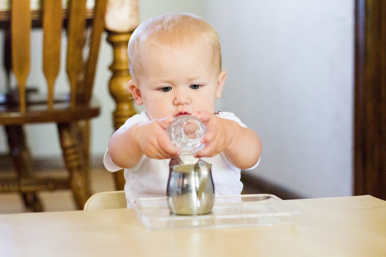 Montessori Toddler Introducing Water Pouring