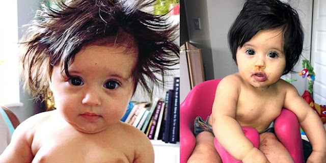 Di Inggris, Bayi Lahir Dengan Rambut Hitam dan Supertebal Di Inggris, Bayi Lahir Dengan Rambut Hitam dan Supertebal