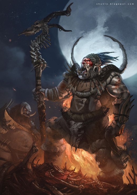 Monstros, criaturas e guerreiros nas ilustrações de fantasia e ficção de Chun Lo Chun Lo artstation deviantart arte ilustrações fantasia ficção científica terror monstros dragões criaturas