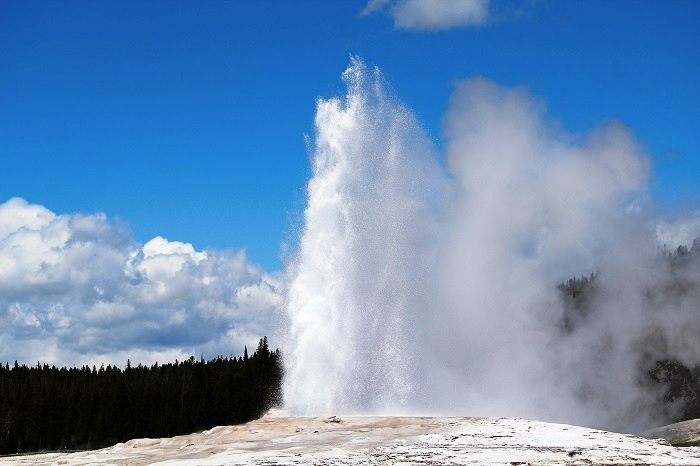 Old Faithful, United States - A Cone Geyser in Yellowstone National Park